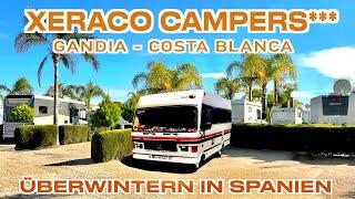 Overwintering with a motorhome in Spain Pitch XERACO CAMPERS*** near Gandia Costa Blanca