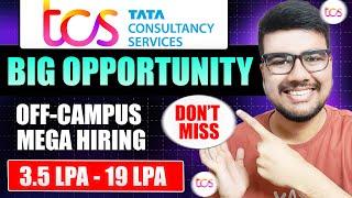 TCS MEGA Off-Campus Drive 2025 | Ninja/Digital/Prime | 9 LPA