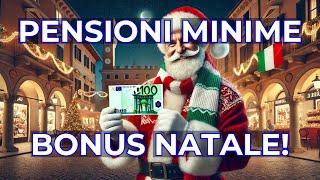 PENSIONI MINIME ARRIVA IL BONUS NATALE