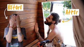 The New Wall Is Up, Difficulties Aside | DIY Van Build