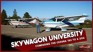 Comparing the Cessna 182 to a 206