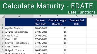 Calculate Expiry Date in Excel - EDATE