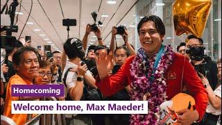 Welcome home, Olympic medallist Max Maeder!