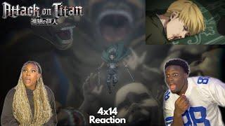 LEVI VS BEAST TITAN!! EREN VS ARMIN!! ATTACK ON TITAN SEASON 4 EPISODE 14 REACTION/REVIEW | Savagery