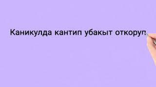 Окуучулар каникул мезгилин кантип откоруу керек?