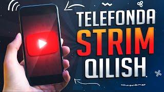  YOUTUBEDA JONLI EFIR QILISH | TELEFONDA STRIM QILISH | STRIMGA DONAT ULASH VA SOZLASH