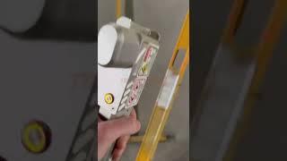 200W pulse laser cleaning machine - cleaning paint on metal surface