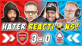 ARSENAL RIVALS & HATERS REACTION TO ARSENAL 3-0 NOTTINGHAM FOREST | PREMIER LEAGUE FAN REACTIONS