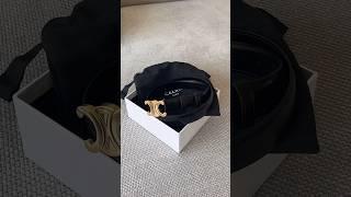 Celine Triomphe belt unboxing  #shorts