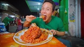 Indonesia SPICY FOOD Overdose!!  SAMBAL MOUNTAIN + Smashed Chili Chicken!