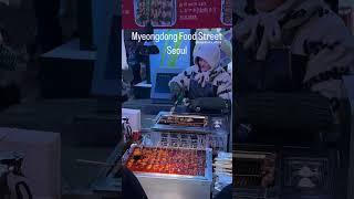 Myeongdong Food Street #korea #yt #ytviral #food #ytshort #foodie #malayalamvlog