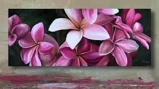 Painting Pink Plumerias