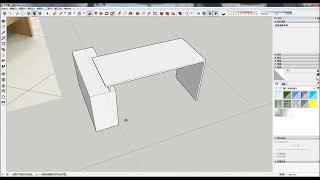 SketchUp草图大师入门到精通教学 书桌实例模型制作