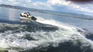 Kelowna Boat Rentals Sea-Doo test driving