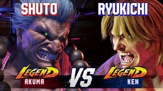 SF6 ▰ SHUTO (Akuma) vs RYUKICHI (Ken) ▰ High Level Gameplay