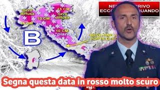 METEO- FORTISSIMA NEVICATA IN ARRIVO AL PIANO, SU NORD E CENTRO!!! ANCHE AL SUD️️