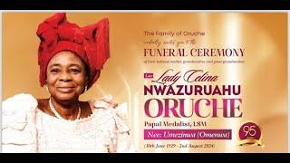 CHRISTAIN WAKE OF LATE LADY CELINA NWAZURAHU  ORUCHE