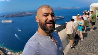 Eating in the Greek Island of Santorini 