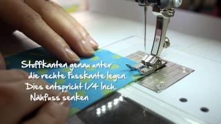 Tutorial: Videoanleitung zu BERNINA Patchworkfuss Nr. 37 und 57