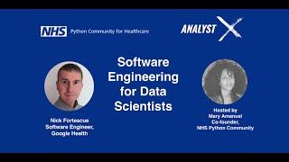 NHS Python Community: Software Engineering for Data Scientists