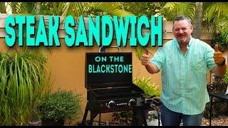 Steak Sandwich on the Blackstone 22" Griddle | COOKING WITH BIG CAT 305