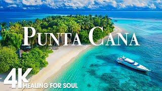 PUNTA CANA NATURE in 4K UHD Drone Film + Relaxing Piano Music for Stress Relief, Sleep,Spa,Yoga,Cafe