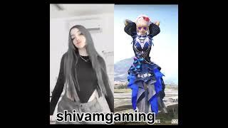 Real Girl Vs Pubg Girl Dance #shorts #pubgmobile #bgmi #tiktok #jonathan