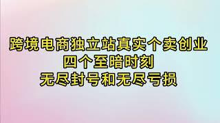 跨境电商独立站真实个卖创业一年的四个至暗时刻：无尽封号、持续亏损（上）