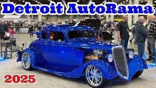 DETROIT AUTORAMA 2025 Car Show - Hot Rods, Rat Rods, Customs, Classics & Motorcycles in 4K - Part 2