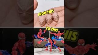 Painting Spider-Man Custom Heads Marvel Legends Hasbro Pulse Action Figure Mod Upgrade