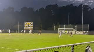 Camden Davis free kick save against #1 Franklin Academy, Clinton won 2-1.