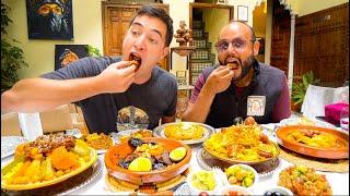 25 Moroccan STREET FOODS Across Morocco!! FES Kebabs, MARRAKESH Tagine + SAHARA Couscous