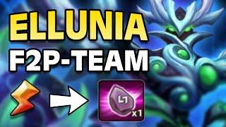 MIT DIESEM F2P TEAM KÖNNT IHR ENDLICH ELLUNIA LVL5 FARMEN! (summoners war deutsch)