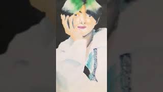 My First ever portrait with acrylic | Kim Teahyung | Anisha Gupta