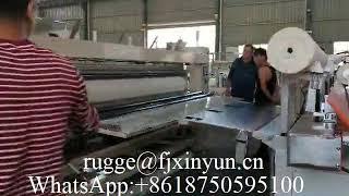 Automatic gluing lamination maxi roll paper printing machine production line