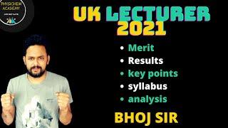 UK Lecturer 2021 | PHYSICS | PHYSICHEM ACADEMY