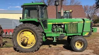 John Deere 4640, 8300, 8110 Fall Plowing Hitterdal MN 2020 plus old tractors in Winter storage