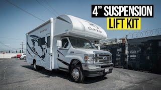 Best Suspension Upgrade Ford E-Series Class C RV 4" Lift kit | More Ground Clearance