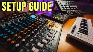 How To Setup MPC One, Tascam Model 12 and hardware synths for a multi track session