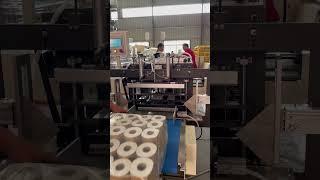 Semi automatic multi rolls toilet paper machine production line #shorts #machine#tissue#paper#price