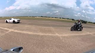 Texas Speed Syndicate: Porsche Turbo (900hp)  vs Ford GT (1100hp) roll race from 60mph