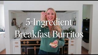 Easy 5-Ingredient Breakfast Burritos  Perfect Meal Prep for Busy Mornings!