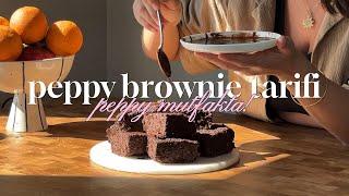 PEPPY BROWNIE | Unsuz, Rafine Şekersiz, Glutensiz Brownie #peppymutfakta