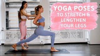 How to Stretch and Lengthen Your Legs // 13 Simple Yoga Poses - Romee Strijd