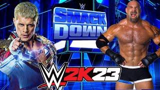 Cody Rhodes vs Goldberg WWE2K23 Gameplay