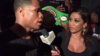 DEVIN HANEY LET’S CYNTHIA CONTE KNOW HE’S UNFAZED BY BOOS AFTER DOMINATING MEXICAN, VETERAN BURGOS