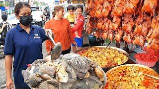 Best Street Food of Cambodia in Phnom Penh - Roast Ducks, Cow Intestine Soup & More