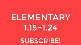 New English File Elementary listening 1.15~1.24