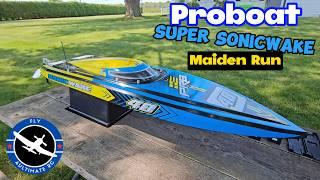 This is How you build an RC Boat: Proboat Super Sonic Wake 48 Maiden Run