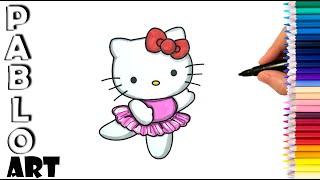 How to color Hello Kitty  from Sanrio | Learn to Draw step by step